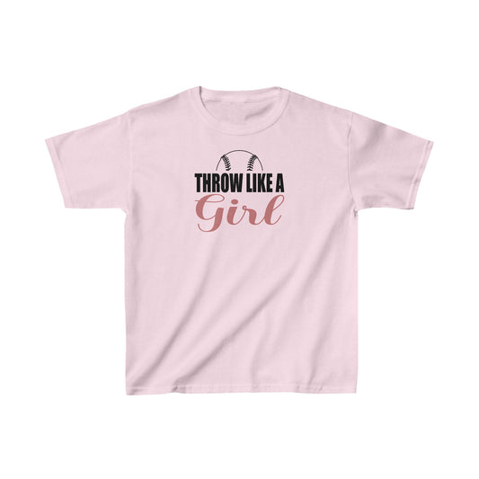 Kids Throw Like a Girl cotton t-shirt gift collection